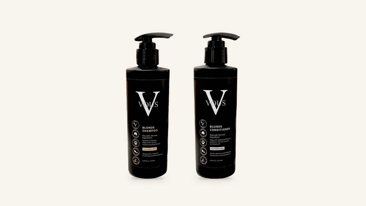 How to use our Blonde shampoo and conditioner | Vous Care