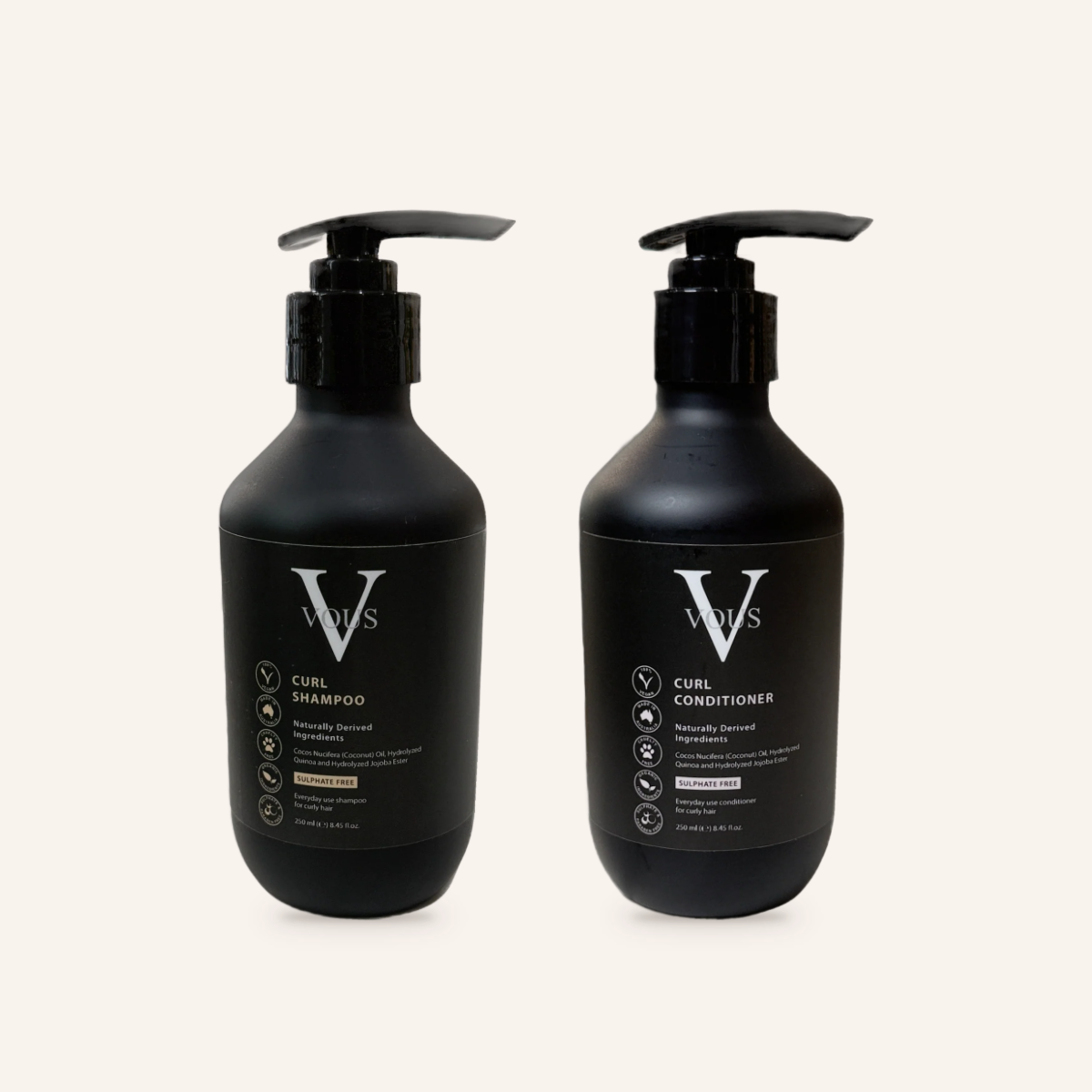 Vous Care Curl Shampoo and Curl Conditioner