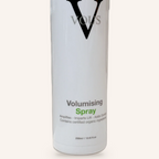 Close-up of the Vous Care Volumising Spray label